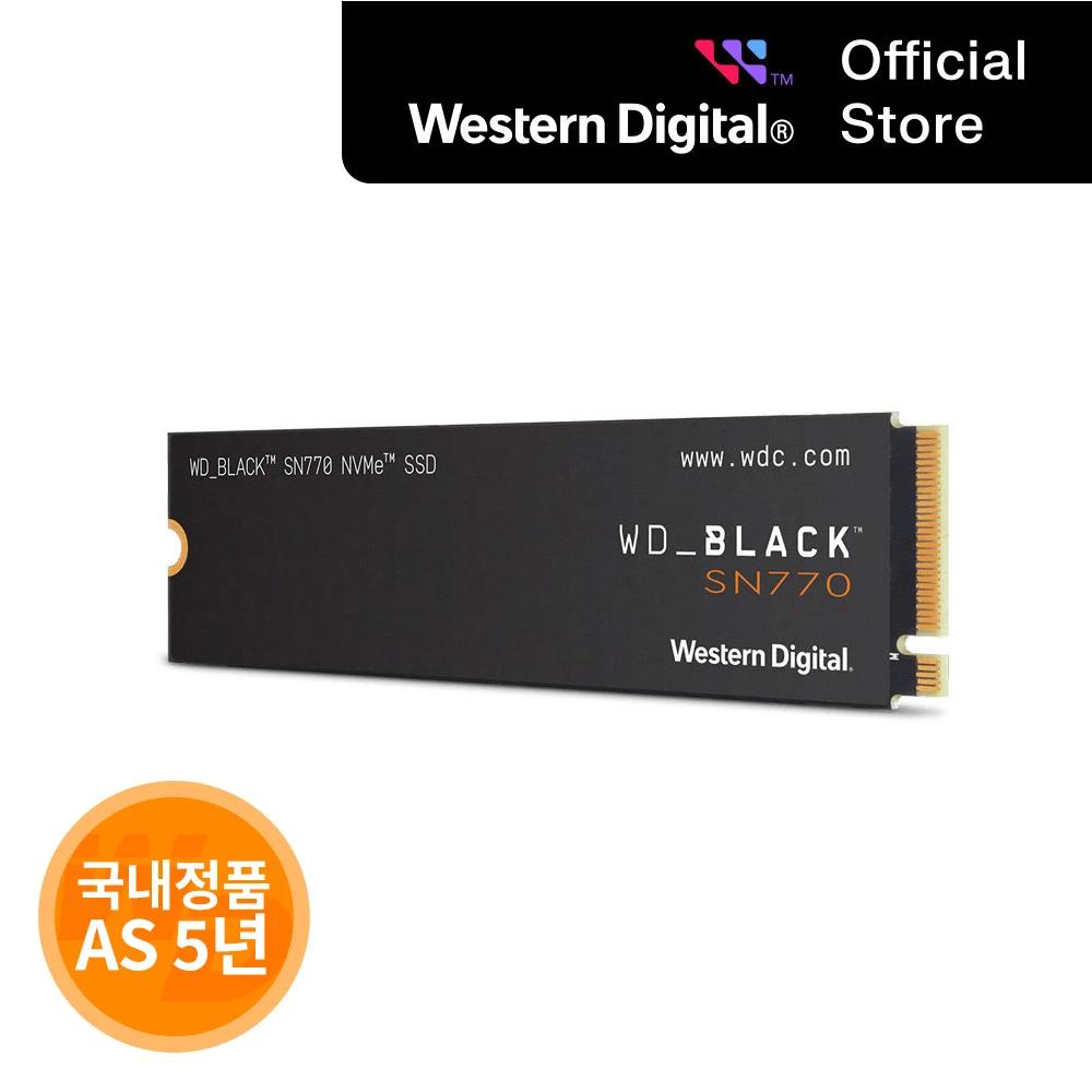 [WDѱ] WD BLACK SN770 NVMe 1TB SSD  AS 5 (  ߼)